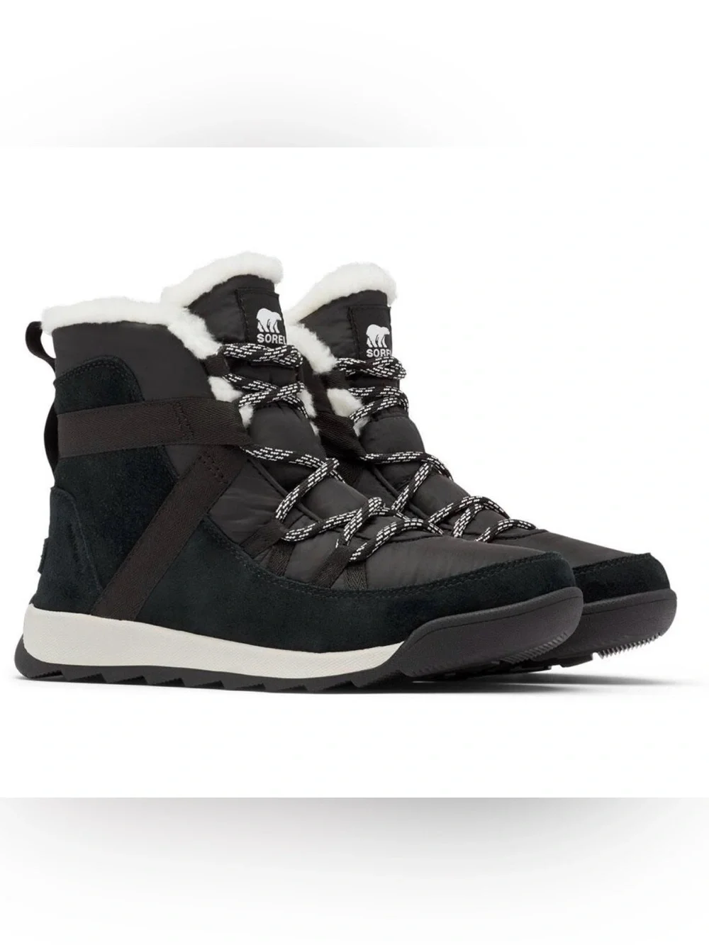 Sorel Whitney Waterproof Suede Lace-Up Winter Boots w. Fur Collar. Women’s 10.